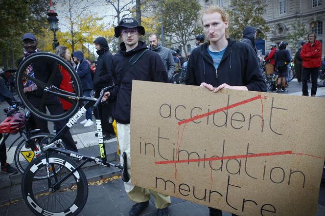 Un rassemblement en souvenir de Paul Varry, à Paris, le 19 octobre 2024.