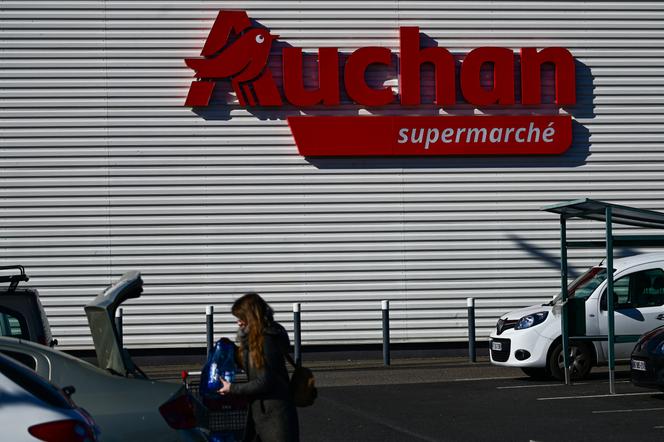 Supermarché Auchan, à Béziers, dans l’Hérault, le 30 mars 2025.