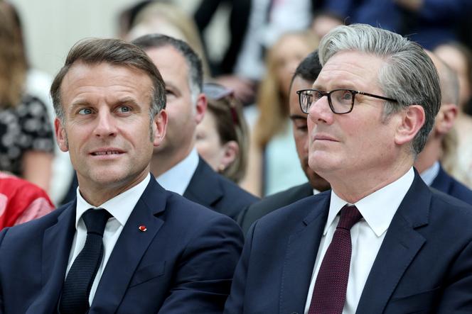 Emmanuel Macron et Keir Starmer, au British Museum, à Londres, le 9 juillet 2025.