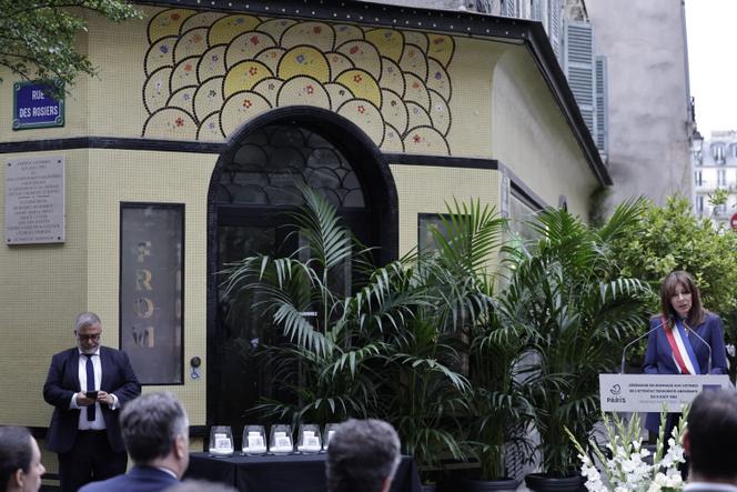 Anne Hidalgo, maire de Paris, lors d’une cérémonie marquant le 42e anniversaire de l’attentat de la rue des Rosiers, à Paris, le 9 août 2024.
