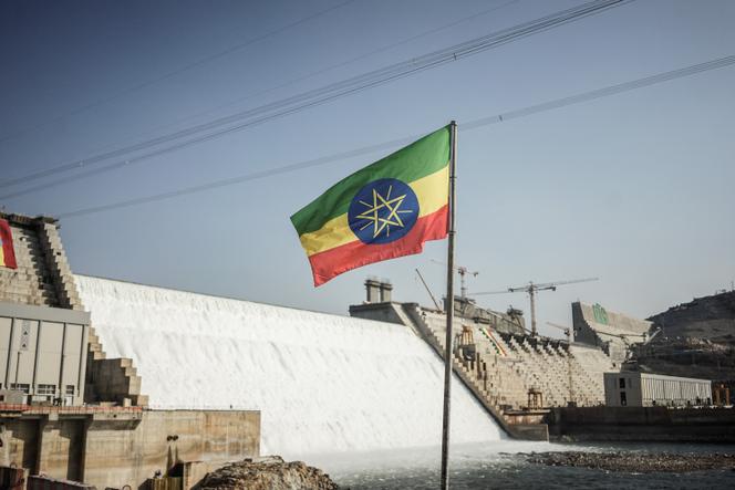 Le barrage de la Renaissance à Guba, dans l’ouest de l’Ethiopie, en février 2022.