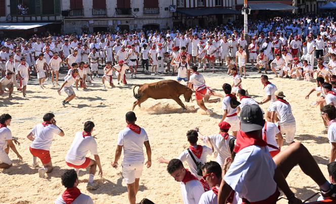 Lors des fêtes de Bayonne (Pyrénées-Atlantiques), le 10 juillet 2025.