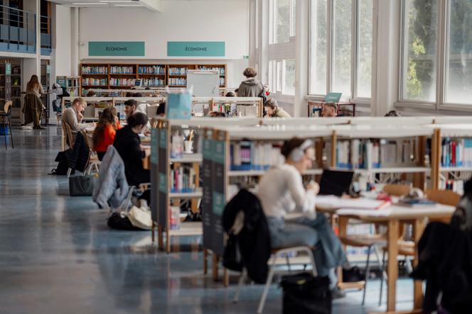 La bibliothèque de l’université Côte d’Azur, à Nice, le 17 avril 2025.