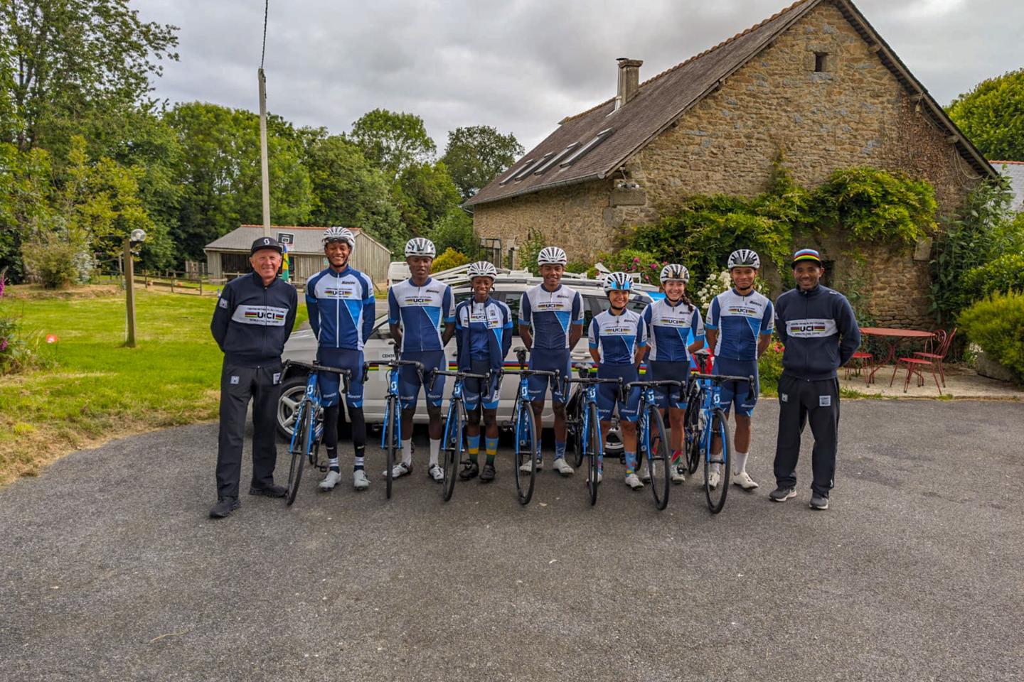 Young African cycling hopefuls train in Brittany during Tour de France 2025