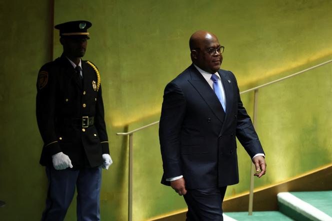 Felix Tshisekedi, président de la République démocratique du Congo, au siège des Nations unies, à New York, le 25 septembre 2024. 