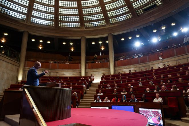 Thierry Beaudet, le président du Conseil économique, social et environnemental, au palais d’Iéna, à Paris, le 20 juin 2025.