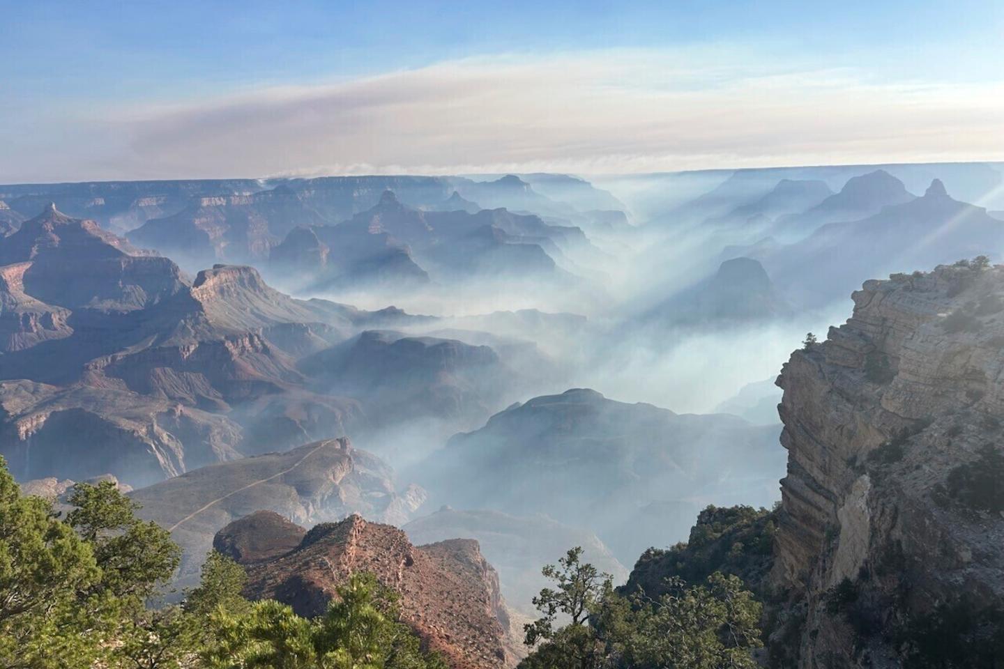 Fast-spreading Grand Canyon wildfires force evacuations