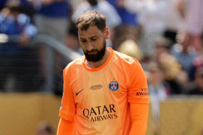 Le gardien du Paris Saint-Germain Gianluigi Donnarumma, en finale de la Coupe du monde des clubs, face à Chelsea, au MetLife Stadium, en périphérie de New York (Etats-Unis), le 13 juillet 2025.