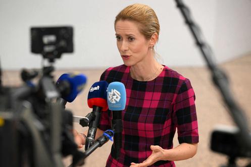 Kaja Kallas, à Bruxelles, le 14 juillet 2025.