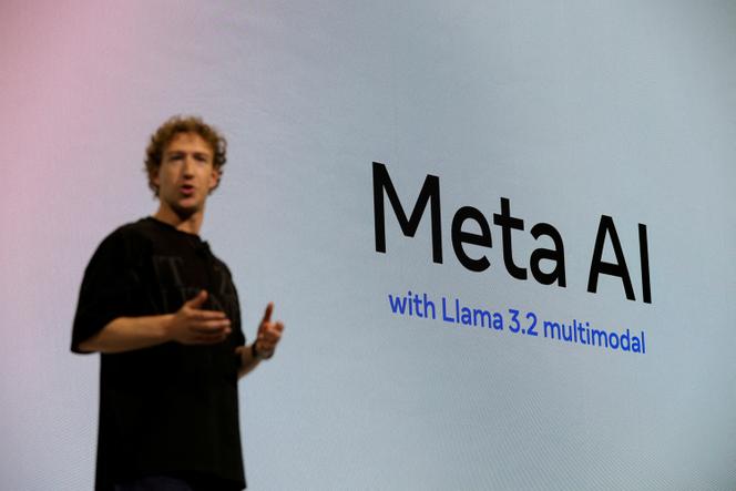 Mark Zuckerberg, PDG de Meta, au siège de l’entreprise à Menlo Park (Etat de Californie), le 25 septembre 2024.