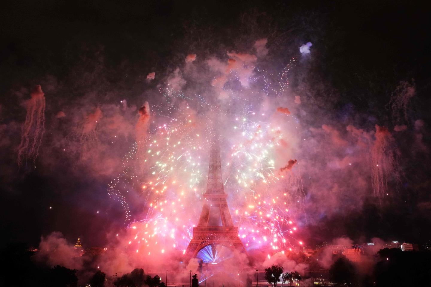 In photos: Paris's Bastille Day fireworks and pyrotecnics show