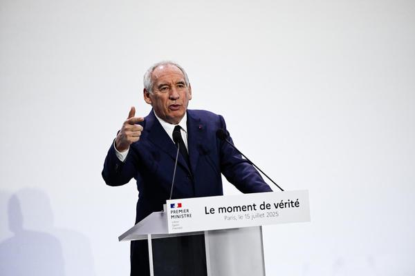 Le premier ministre, François Bayrou, lors de la présentation de son plan de redressement des finances publiques, à Paris, le 15 juillet 2025.