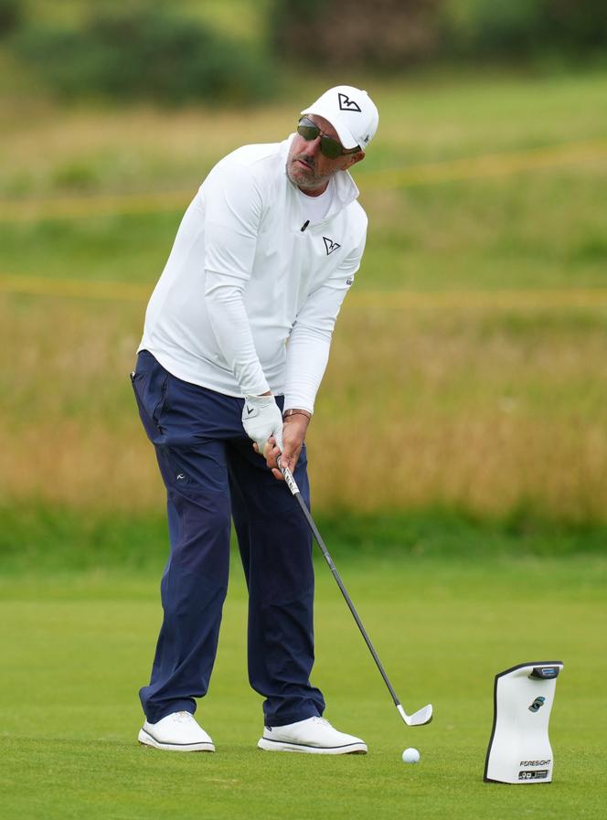 Phil Mickelson, sur le 14ᵉ trou du Royal Portrush, en Irlande du Nord (Royaume-Uni), le 15 juillet 2025.