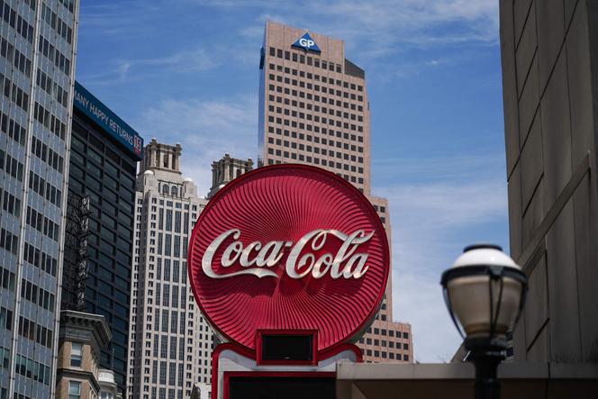 Une enseigne Coca-Cola, à Atlanta (Géorgie), le 15 avril 2025.