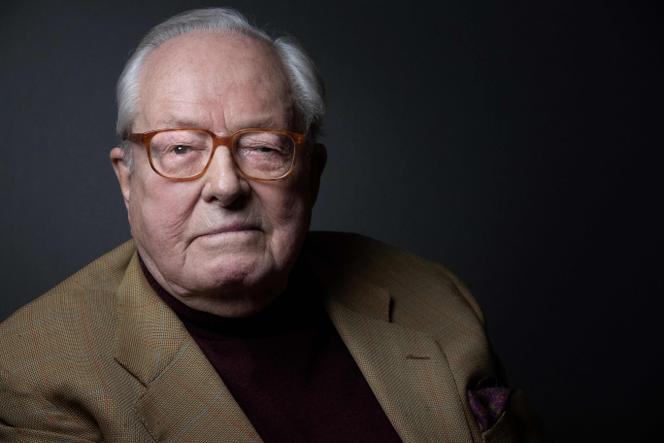  Jean-Marie Le Pen, le 2 février 2022, à son domicile de Rueil-Malmaison.