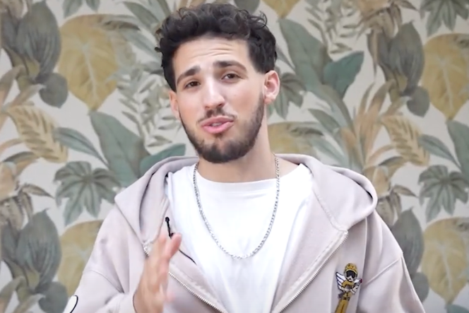 L’influenceur Ethan Berrebi, sur une vidéo parue sur sa chaîne Youtube le 24 janvier 2024.