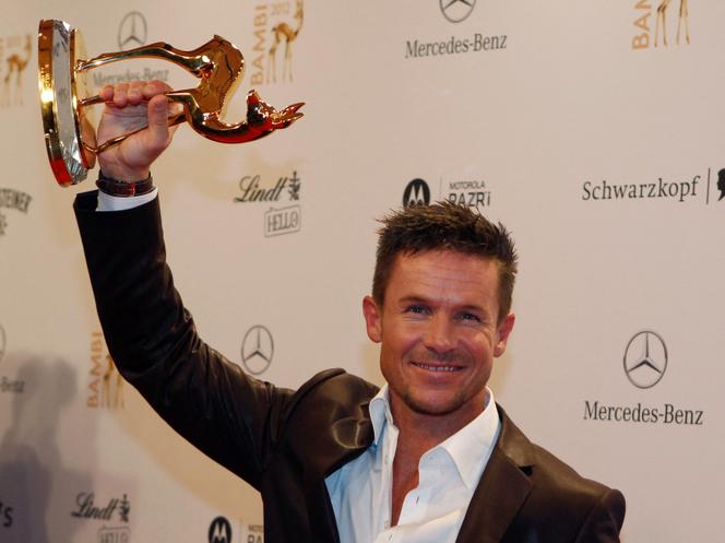 Le sauteur spatial autrichien Felix Baumgartner lors de la 64e cérémonie de remise des prix Bambi, à Düsseldorf (Allemagne), le 22 novembre 2012. 