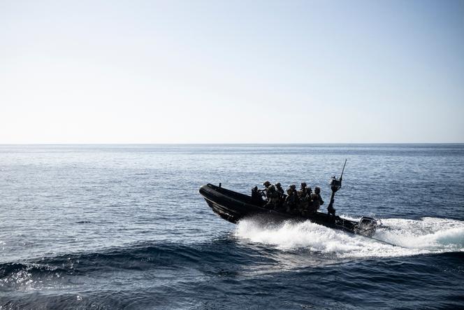 La marine nationale, lors d’un exercice au large de la Martinique, le 15 novembre 2024.