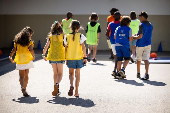 Des élèves à l’école de La Roseraie, le 2 septembre 2024 à Marseille.