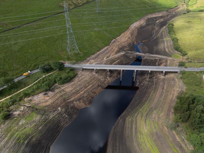 Les berges du Baitings Reservoir, près de Ripponden, dans le Yorkshire (Angleterre), le 16 juillet 2025.