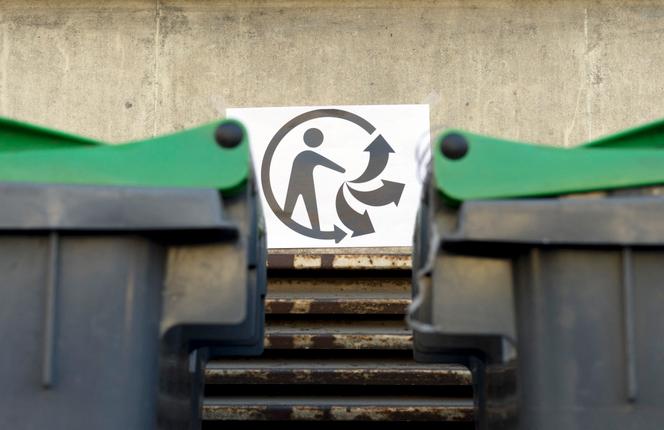 Le logo Triman, à Paris, le 10 mars 2014.