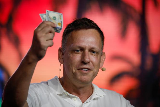 Le milliardaire libertarien Peter Thiel, lors de la conférence Bitcoin 2022, à Miami (Floride), le 7 avril 2022.