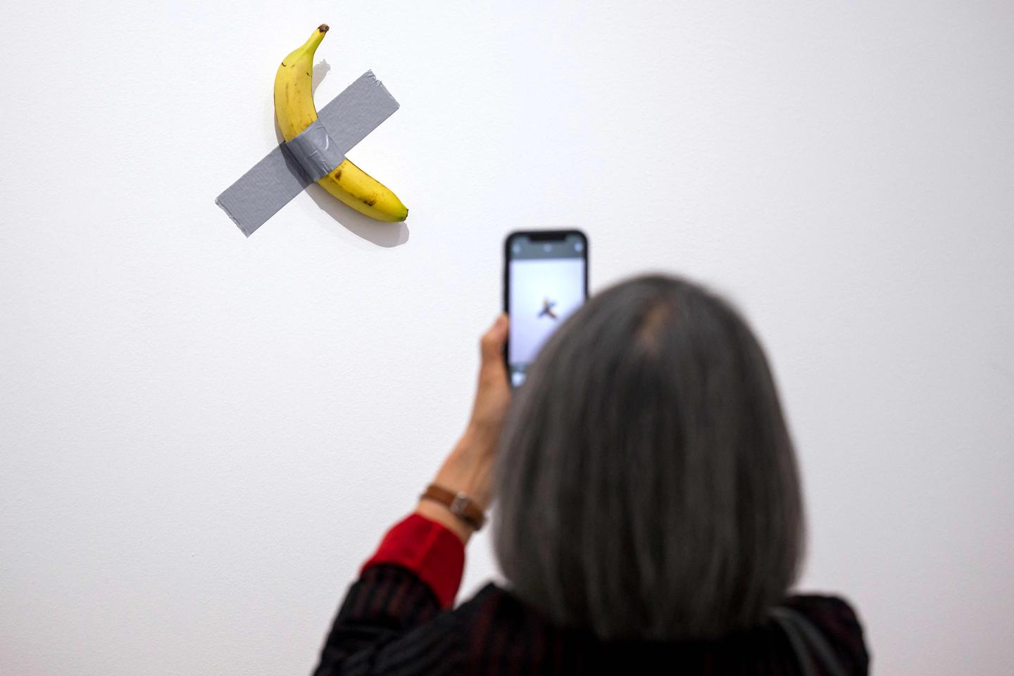 Museum-goer eats million-dollar banana taped to wall