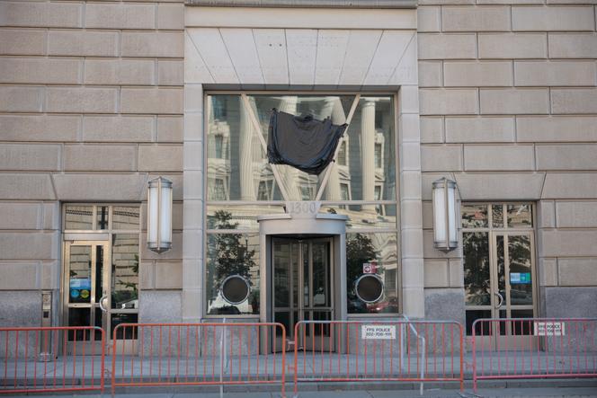 L’ancien bâtiment de l’USAID, à Washington, le 08 juillet 2025.