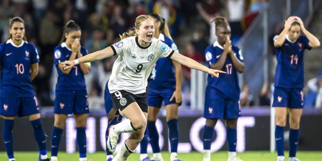 Ten-woman Germany beats France on penalties to reach Women's Euro 2025 semifinals