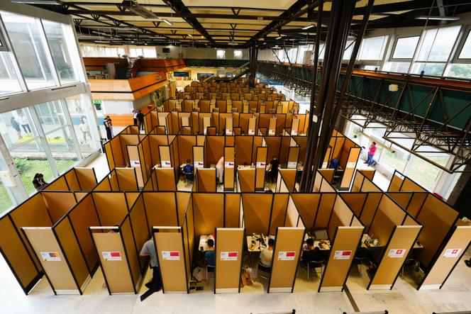 De Internationale Natuurkundeolympiade, aan de Ecole Polytechnique, in Palaiseau (Essonne), op 19 juli 2025.