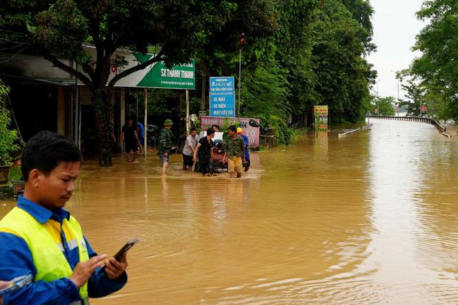 Dans la province vietnamienne de Nghê An, dans le nord du pays, le 23 juillet 2025. 