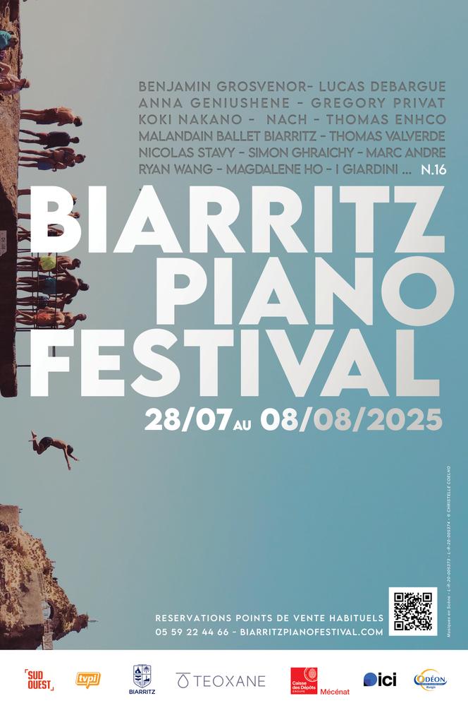 Affiche du Biarritz Piano Festival.