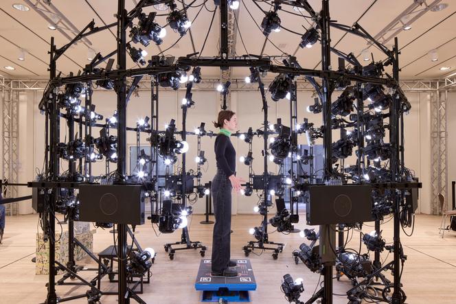 « Little Room » (2025), installation de Jordan Wolfson à la Fondation Beyeler, à Riehen près de Bâle, en mai 2025.