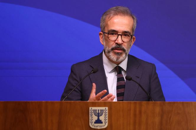 Le ministre portugais des affaires étrangères, Paulo Rangel, à Jérusalem, le 10 février 2025.