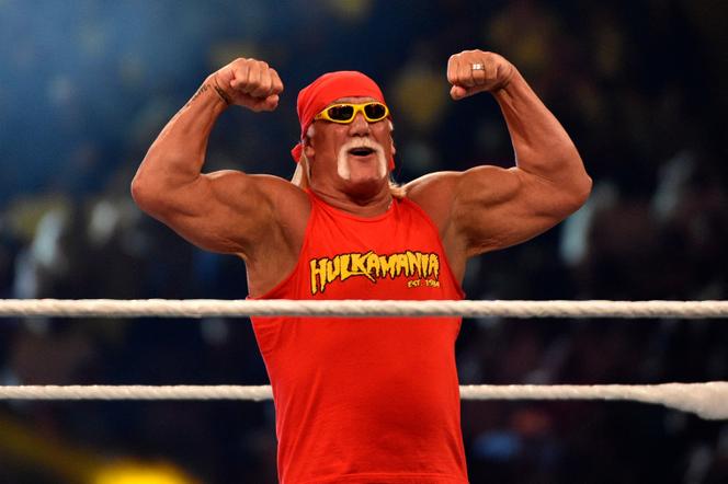 Hulk Hogan, in the ring, in Riyadh, November 2, 2018.