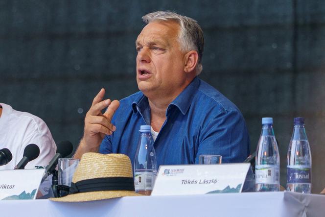 Le premier ministre hongrois, Viktor Orban, à Baile Tusnad (Roumanie) le 26 juillet 2025.