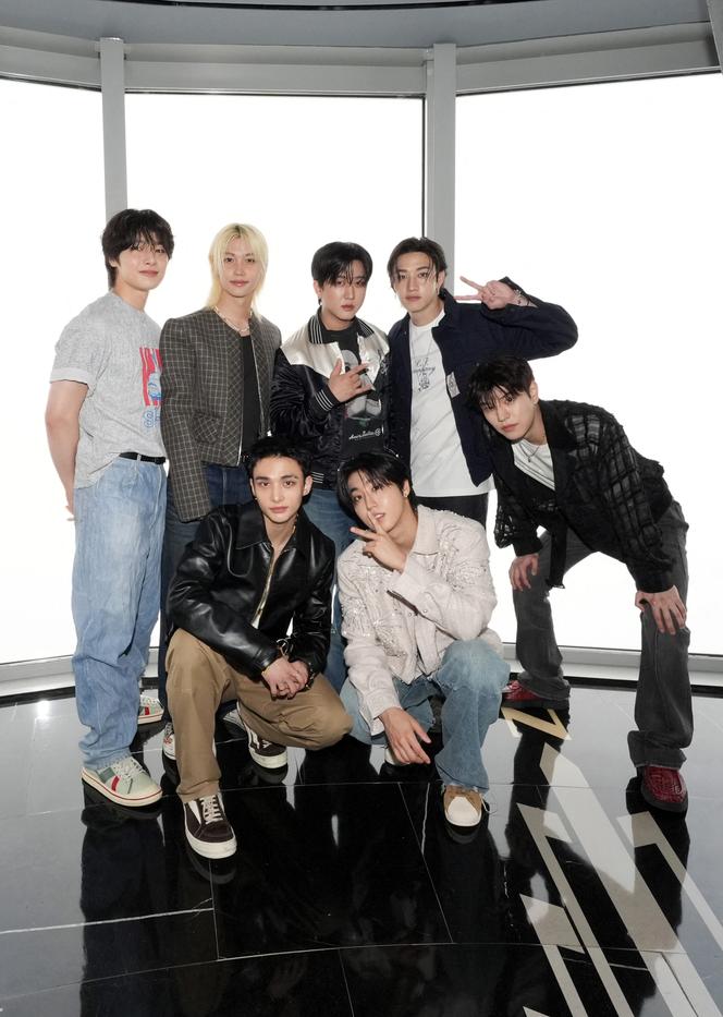 Les Stray Kids, à New York, le 16 juin 2025. 