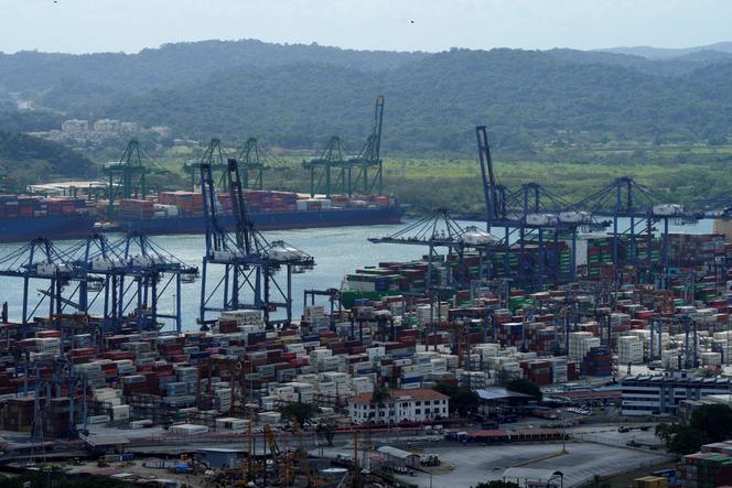 Vue du port de Balboa, à Panama City, le 4 mars 2025.