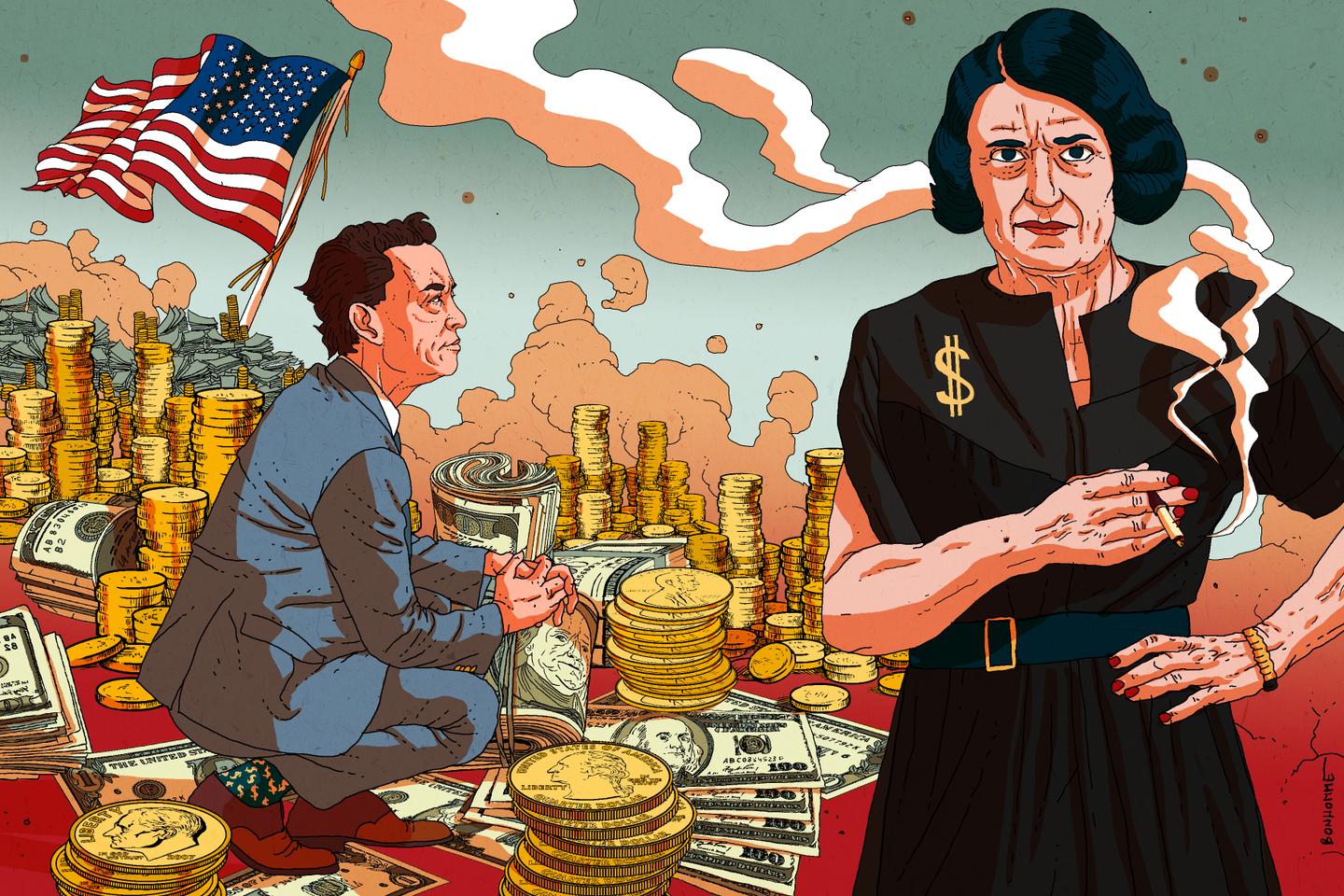 Ayn Rand's irresistible attraction to the dominance of the 'alpha male,' as embodied by Elon Musk