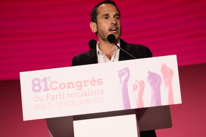 L’eurodéputé Pierre Jouvet, au congrès du Parti socialiste, à Nancy, le 14 juin 2025.