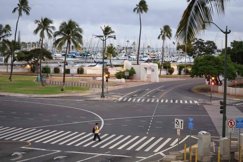 Ala Moana Boulevard w Honolulu na Hawajach, 29 lipca.