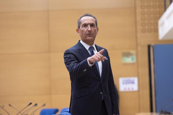 Patrick Drahi, au Sénat, à Paris, le 2 février 2022.