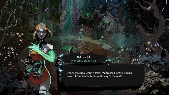 Mélinoé, fille du dieu des enfers et déesse des cauchemars, est le personnage principal de « Hades II ». 