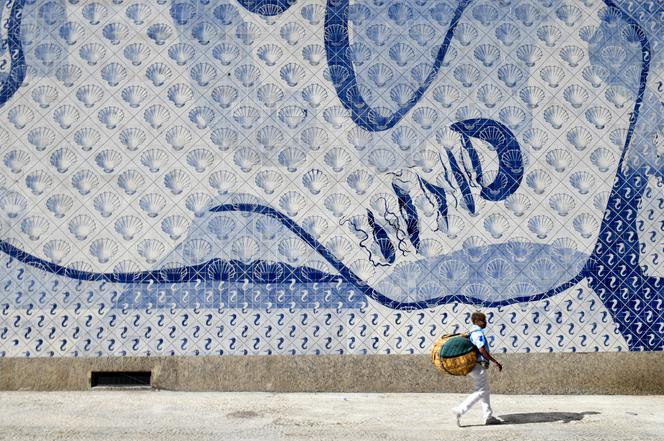 La fresque en mosaïque du palais Capanema, réalisée par Candido Portinari, à Rio de Janeiro, le 20 mai 2025.
