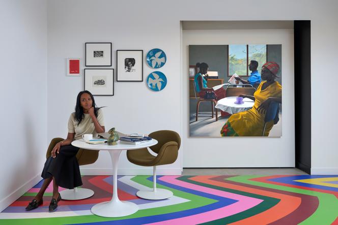 Mariane Ibrahim dans sa galerie, à Paris, en 2025.
