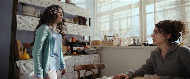 De gauche à droite : Tanaz Molaei (Dena) et Vishka Asayesh (Maryam) dans « Sept jours », d’Ali Samadi Ahadi.