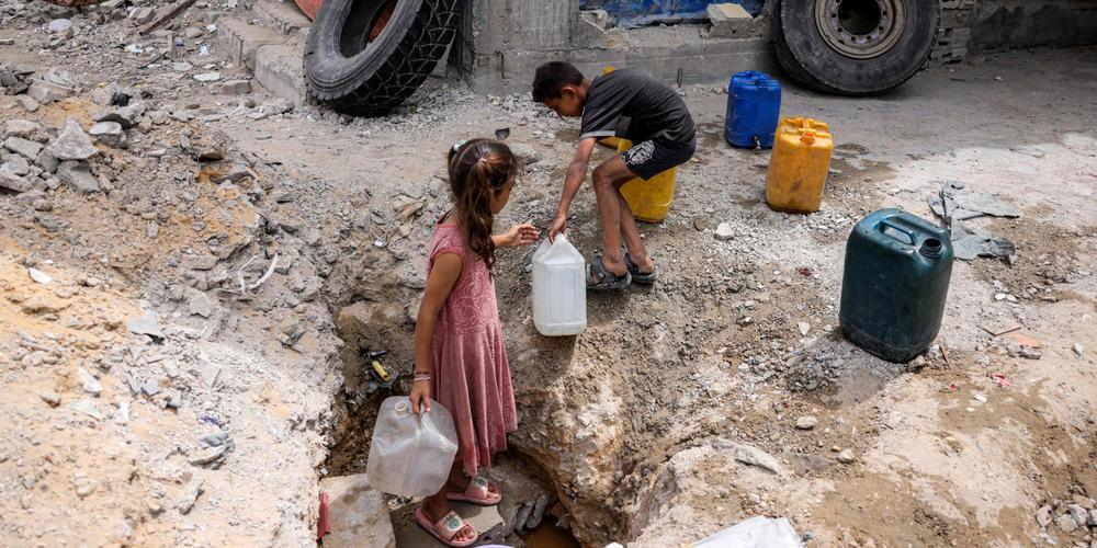 Dans la bande de Gaza, le 24 avril 2025. - BASHAR TALEB / AFP
