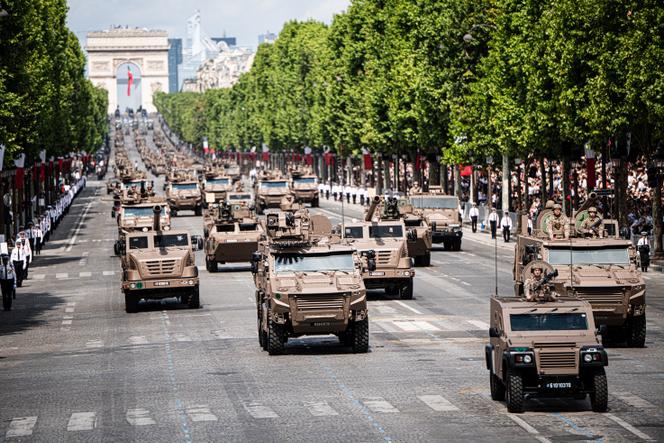Défilé sur les Champs-Elysées, à Paris, le 14 juillet 2025.