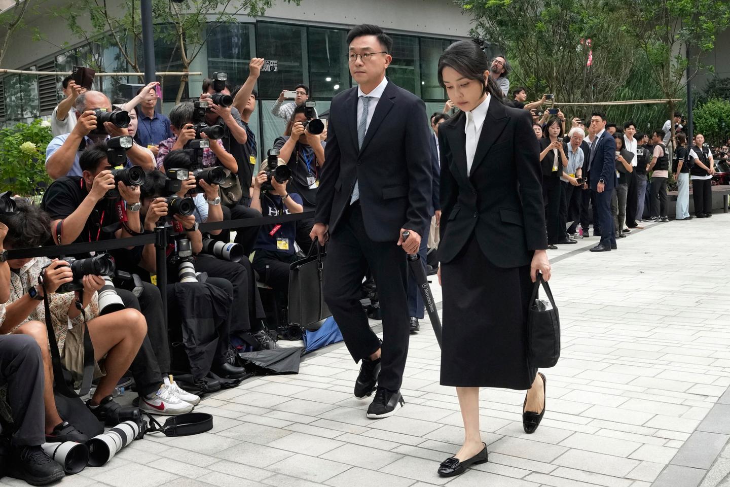 South Korean prosecutors question ex-first lady accused of graft