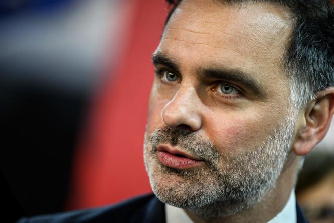 Le ministre délégué chargé du commerce extérieur et des Français de l’étranger, Laurent Saint-Martin, à Saint-Priest (Rhône), le 22 mai 2025.
